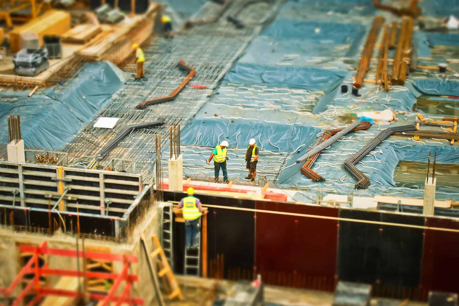 Ladders on a jobsite