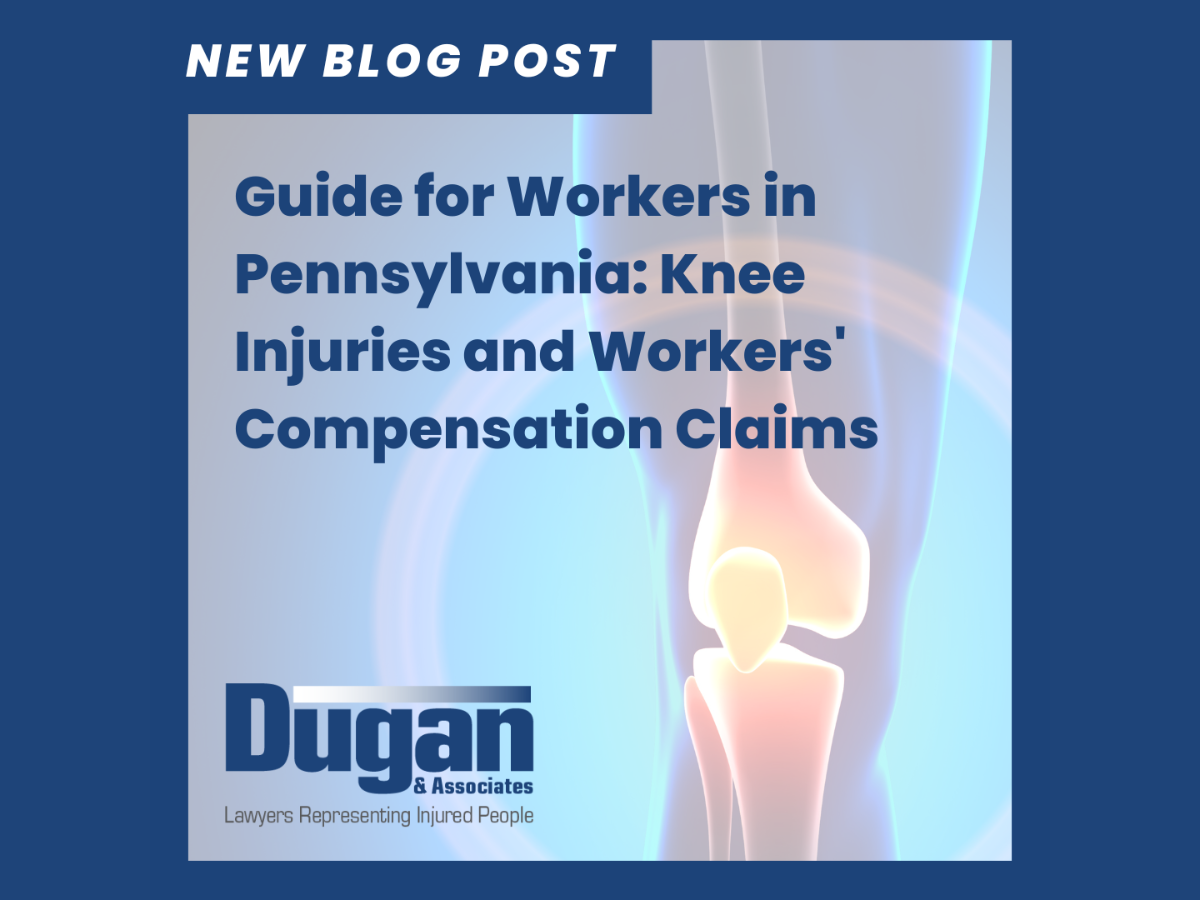 Guide for Workers in Pennsylvania: Knee Injuries and Workers' Compensation Claims. Image of colorized X-ray of a knee.